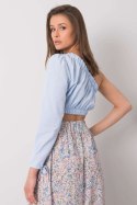 Bluzka Model 341-BZ-5267.04 Light Blue - Rue Paris Rue Paris Bluzka Model 341-BZ-5267.04 Light Blue - Rue Paris Rue Paris