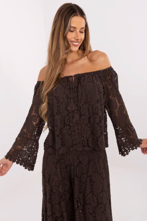 Bluzka Model MI-BZ-88500.79 Dark Brown - Italy Moda Italy Moda