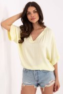 Bluzka Model TW-BZ-BI-3228.75 Light Yellow - Och Bella Och Bella Bluzka Model TW-BZ-BI-3228.75 Light Yellow - Och Bella Och Bella