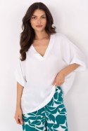 Bluzka Model TW-BZ-BI-3228.75 White - Och Bella Och Bella Bluzka Model TW-BZ-BI-3228.75 White - Och Bella Och Bella