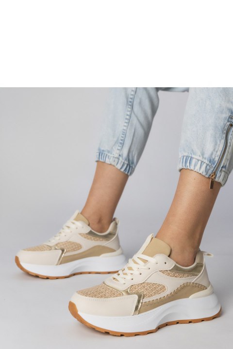Buty Sportowe Model Berlisa L995 Beige - PRIMO PRIMO Buty Sportowe Model Berlisa L995 Beige - PRIMO PRIMO