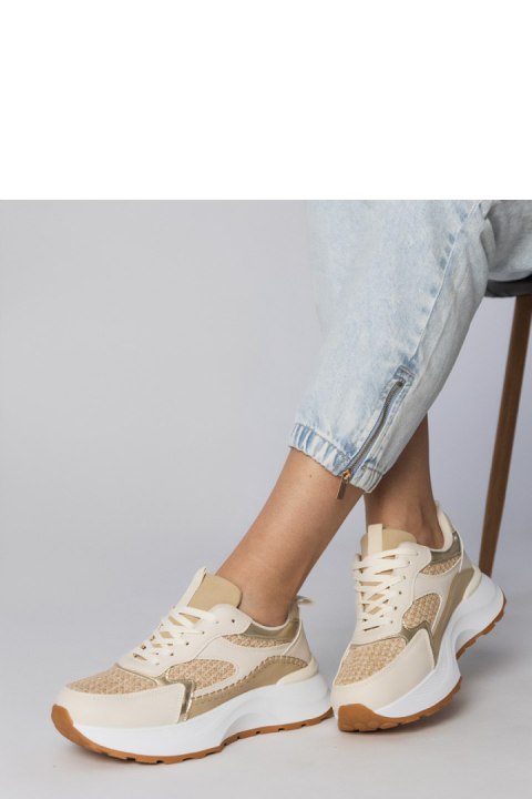 Buty Sportowe Model Berlisa L995 Beige - PRIMO PRIMO Buty Sportowe Model Berlisa L995 Beige - PRIMO PRIMO