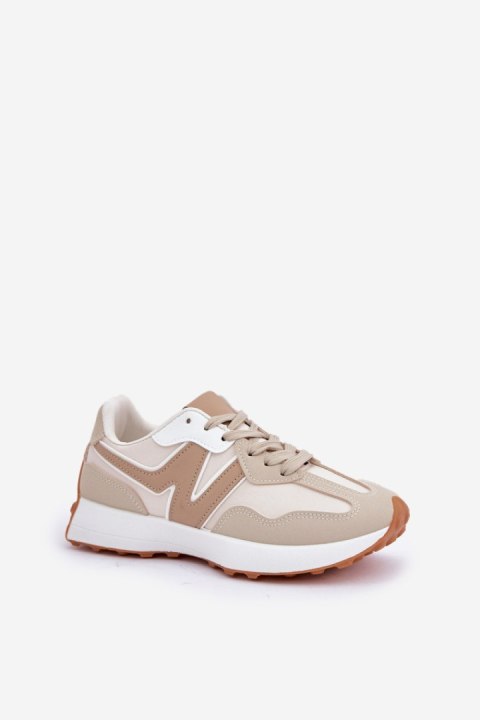 Buty Sportowe Model Britma LA295P Beige - Step in style Step in style Buty Sportowe Model Britma LA295P Beige - Step in style Step in style