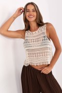 Koszulka Top Model AT-BZ-2051C.33 Light Beige - AT AT Koszulka Top Model AT-BZ-2051C.33 Light Beige - AT AT