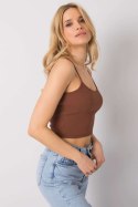 Koszulka Top Model RV-TP-6626.88 Dark Brown - Rue Paris Rue Paris Koszulka Top Model RV-TP-6626.88 Dark Brown - Rue Paris Rue Paris