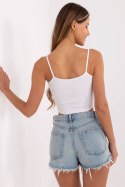Koszulka Top Model RV-TP-6626.88 White - Rue Paris Rue Paris Koszulka Top Model RV-TP-6626.88 White - Rue Paris Rue Paris