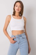 Koszulka Top Model RV-TP-6629.70 White - Rue Paris Rue Paris Koszulka Top Model RV-TP-6629.70 White - Rue Paris Rue Paris