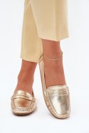 Mokasyny Model Lenvie FT245 Gold - Step in style Step in style