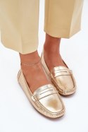 Mokasyny Model Lenvie FT245 Gold - Step in style Step in style