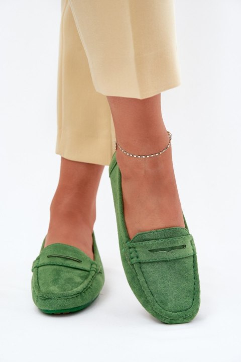 Mokasyny Model Lenvie FT245 Green - Step in style Step in style