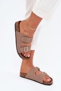 Sandał Klapki Model Lunera 7919 Khaki - Step in style Step in style