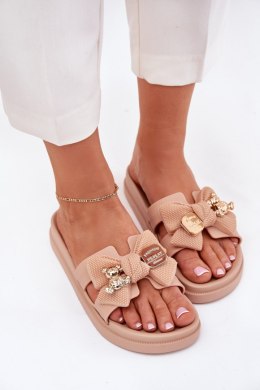Sandał Klapki Model Lynara CK323 Beige - Step in style Step in style