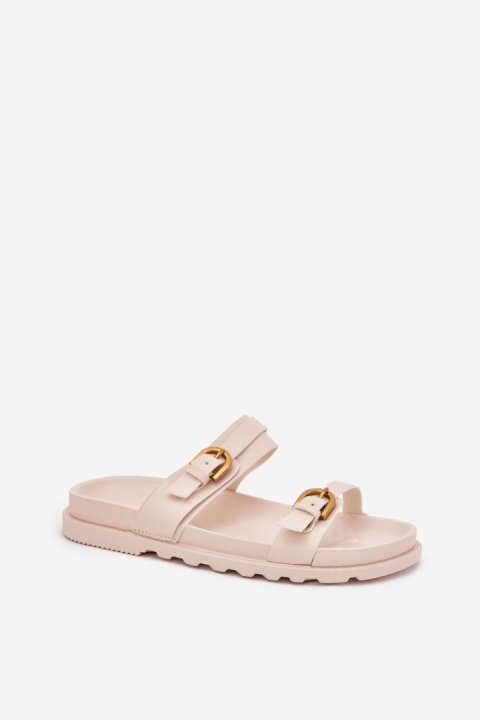 Sandał Klapki Model Selana ST-1 Light Beige - Step in style Step in style Sandał Klapki Model Selana ST-1 Light Beige - Step in style Step in style
