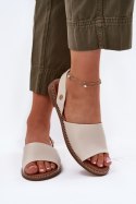 Sandały Model Dereka 25SD35-8783 Beige - Step in style Step in style