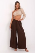 Spodnie Damskie Model MI-SP-A2432.71 Dark Brown - Italy Moda Italy Moda Spodnie Damskie Model MI-SP-A2432.71 Dark Brown - Italy Moda Italy Moda