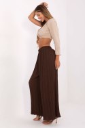 Spodnie Damskie Model MI-SP-A2432.71 Dark Brown - Italy Moda Italy Moda Spodnie Damskie Model MI-SP-A2432.71 Dark Brown - Italy Moda Italy Moda