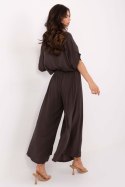 Spodnie Damskie Model TW-SP-BI-81733.14 Dark Brown - Och Bella Och Bella Spodnie Damskie Model TW-SP-BI-81733.14 Dark Brown - Och Bella Och Bella