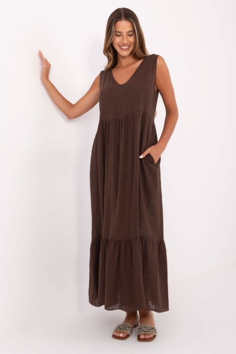 Sukienka Model TW-SK-BI-28007.63 Dark Brown - Och Bella Och Bella
