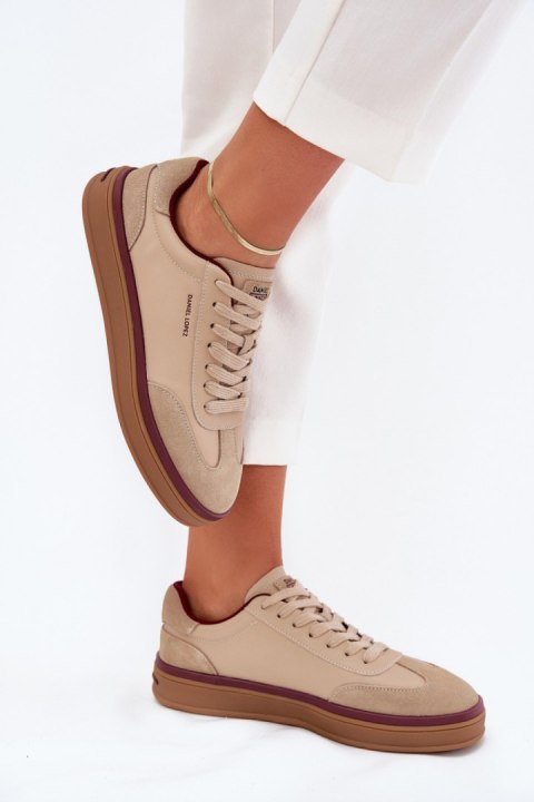 Buty Sportowe Model Daniel Lopez SS2D4007 Beige - Step in style Step in style Buty Sportowe Model Daniel Lopez SS2D4007 Beige - Step in style Step in style