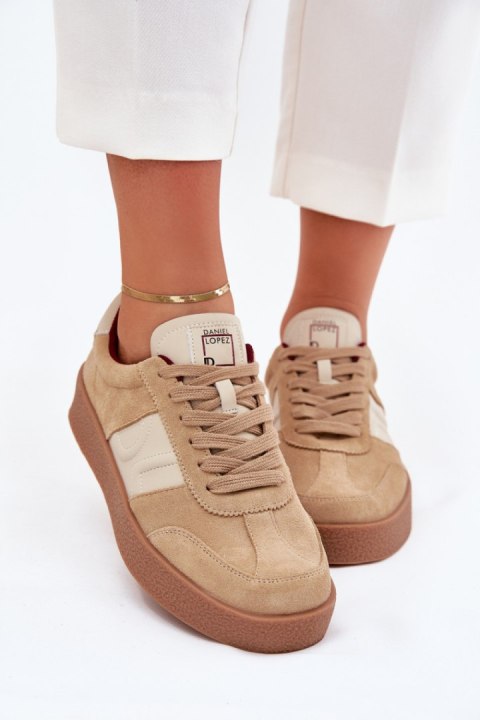 Buty Sportowe Model Daniel Lopez SS2D4022 Beige - Step in style Step in style Buty Sportowe Model Daniel Lopez SS2D4022 Beige - Step in style Step in style