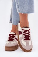 Buty Sportowe Model Dovina BL535P Bordo - Step in style Step in style Buty Sportowe Model Dovina BL535P Bordo - Step in style Step in style