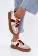 Buty Sportowe Model Dovina BL535P Bordo - Step in style Step in style Buty Sportowe Model Dovina BL535P Bordo - Step in style Step in style
