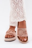 Sandał Klapki Model Daphira W212 Pink - Step in style Step in style Sandał Klapki Model Daphira W212 Pink - Step in style Step in style