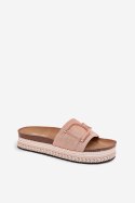Sandał Klapki Model Daphira W212 Pink - Step in style Step in style Sandał Klapki Model Daphira W212 Pink - Step in style Step in style