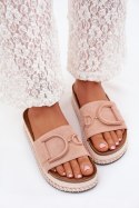 Sandał Klapki Model Daphira W212 Pink - Step in style Step in style Sandał Klapki Model Daphira W212 Pink - Step in style Step in style