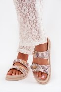 Sandał Klapki Model Sorina 1139 Beige - Step in style Step in style