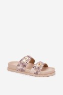 Sandał Klapki Model Sorina 1139 Beige - Step in style Step in style