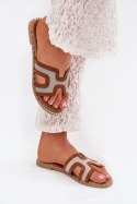 Sandał Klapki Model Vereya LCQ-27 Brown - Step in style Step in style