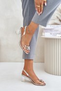Sandały Model DA MR42-031 Silver - Step in style Step in style