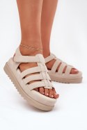Sandały Model Filisenia PL363 Beige - Step in style Step in style