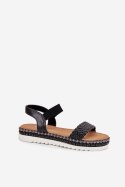Sandały Model Velara 9695-PL Black - Step in style Step in style