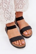 Sandały Model Velara 9695-PL Black - Step in style Step in style