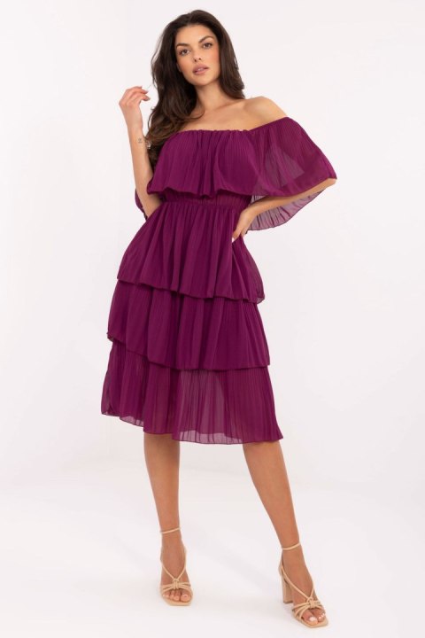 Sukienka Model TW-SK-BI-2120.69 Violet - Och Bella Och Bella Sukienka Model TW-SK-BI-2120.69 Violet - Och Bella Och Bella