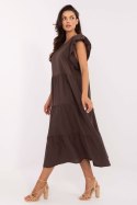 Sukienka Model TW-SK-BI-6-2172.96 Dark Brown - Och Bella Och Bella Sukienka Model TW-SK-BI-6-2172.96 Dark Brown - Och Bella Och Bella