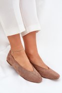Baleriny Model Osallin QQ-202 Khaki - Step in style Step in style