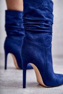 Botki Model Laguna C-252 Blue - Step in style Step in style Botki Model Laguna C-252 Blue - Step in style Step in style