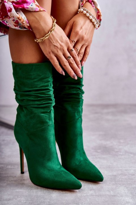 Botki Model Laguna C-252 Green - Step in style Step in style Botki Model Laguna C-252 Green - Step in style Step in style