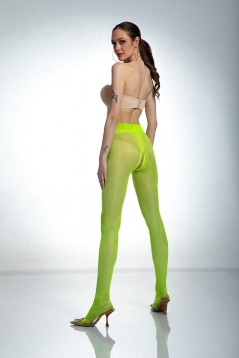 Rajstopy Model Hip Gloss Fluo Żółty 20 DEN Yellow - Amour Amour Rajstopy Model Hip Gloss Fluo Żółty 20 DEN Yellow - Amour Amour