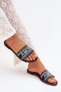 Sandał Klapki Model Avelina 5134 Black - Step in style Step in style Sandał Klapki Model Avelina 5134 Black - Step in style Step in style