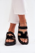 Sandał Klapki Model Delyna 27004 Black - Step in style Step in style Sandał Klapki Model Delyna 27004 Black - Step in style Step in style
