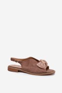 Sandały Model S.Barski KV51-014 Dark Beige - Step in style Step in style