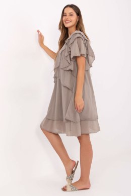 Sukienka Model MI-SK-102128.61 Dark Beige - Italy Moda Italy Moda