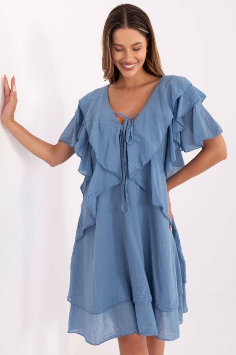 Sukienka Model MI-SK-102128.61 Dark Blue - Italy Moda Italy Moda Sukienka Model MI-SK-102128.61 Dark Blue - Italy Moda Italy Moda