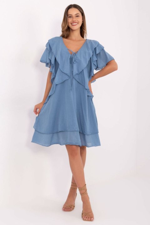 Sukienka Model MI-SK-102128.61 Dark Blue - Italy Moda Italy Moda Sukienka Model MI-SK-102128.61 Dark Blue - Italy Moda Italy Moda