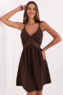 Sukienka Model MI-SK-62170.97 Brown - Italy Moda Italy Moda Sukienka Model MI-SK-62170.97 Brown - Italy Moda Italy Moda