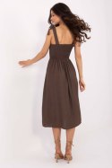 Sukienka Model MI-SK-A1830.69 Dark Brown - Italy Moda Italy Moda Sukienka Model MI-SK-A1830.69 Dark Brown - Italy Moda Italy Moda